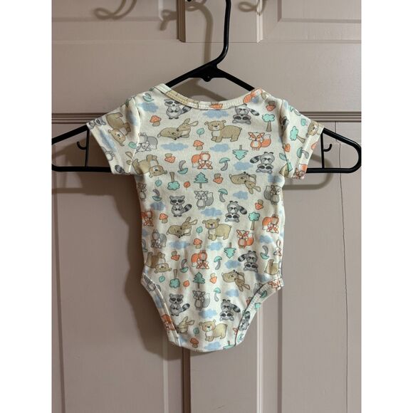 attitude baby 0-3 Month Unisex Forest Theme Animals One Piece - Picture 5 of 6